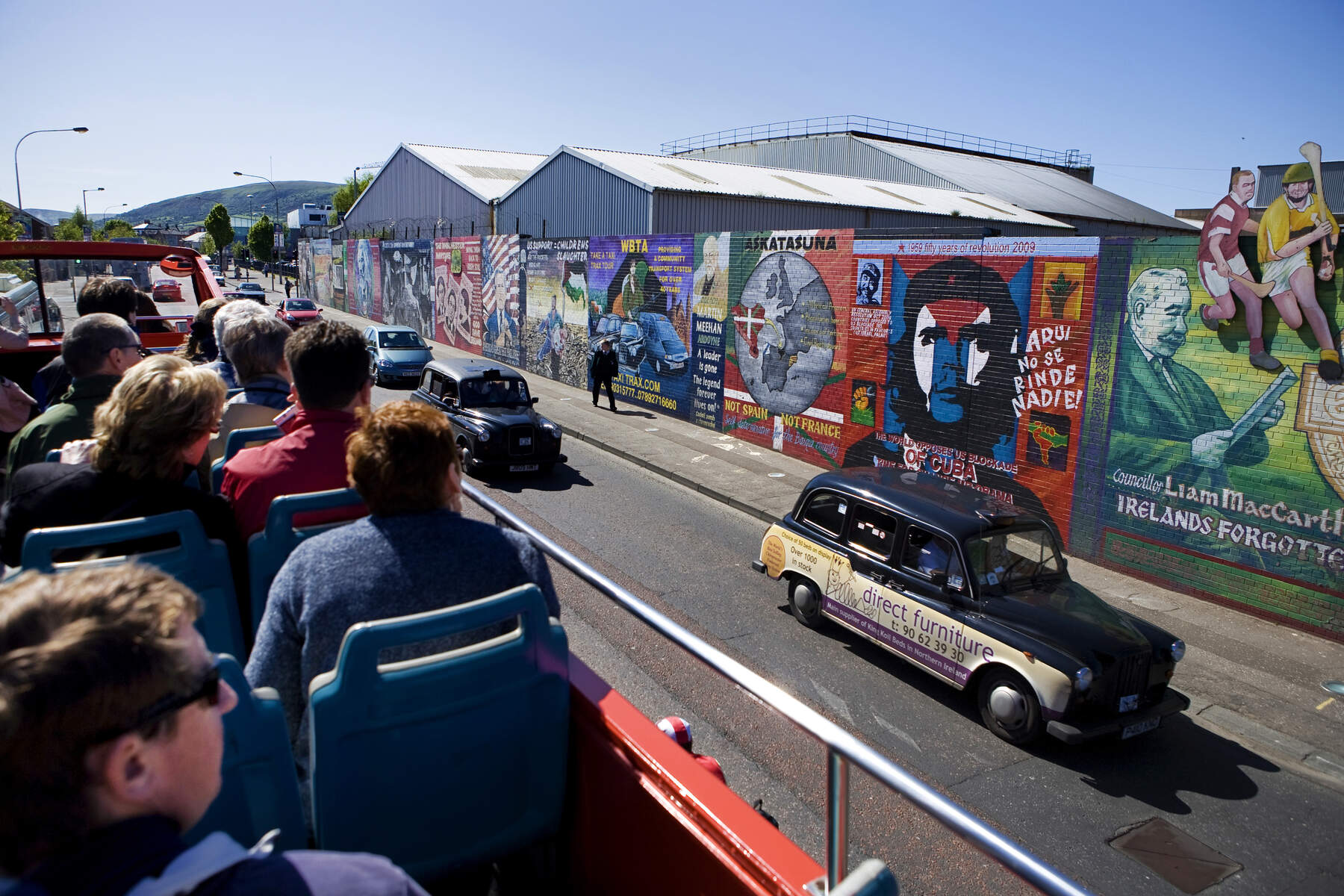 Bus Street art tour, Belfast, Echt Ierland